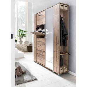 Compacte garderobe Nadin (3-delig) Zilvervurenhouten look