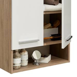 Hängeschrank Quickset 380 II Weiß Glanz / Eiche Sanremo Terra Dekor