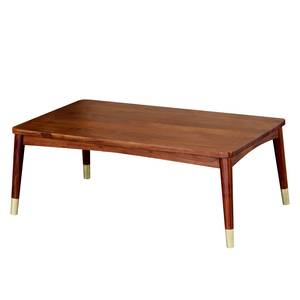Tavolino Baxley Acacia massello, metallo, acacia / oro