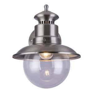 Wandlamp Sella transparant glas/ijzer - 1 lichtbron - Zilver