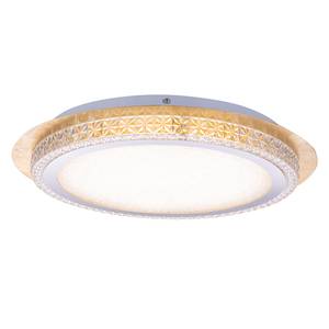 LED-plafondlamp Hakka acryl/ijzer - 1 lichtbron - Goud - Diameter: 45 cm