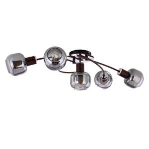 Plafondlamp Pallo IV transparant glas/ijzer - 5 lichtbronnen