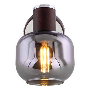 Wandlamp Pallo transparant glas/ijzer - 1 lichtbron