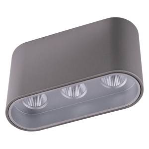 LED-plafondlamp Tugha kunststof/aluminium - 1 lichtbron - Vernikkeld