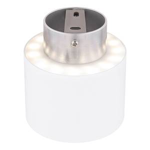 LED-Deckenleuchte Jenny Polyester PVC / Aluminium - 2-flammig - Weiß - Durchmesser: 14 cm