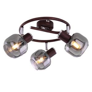 Plafondlamp Pallo II transparant glas/ijzer - 3 lichtbronnen