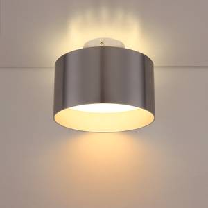 LED-Deckenleuchte Jenny Polyester PVC / Aluminium - 2-flammig - Silber - Durchmesser: 10 cm