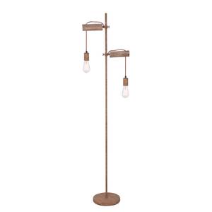 Lampadaire Jakob Eucalyptus massif - 2 ampoules