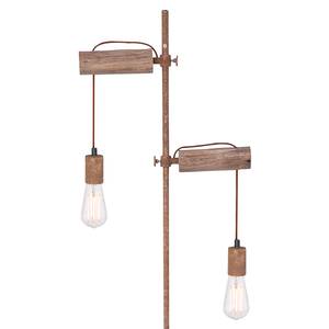 Lampadaire Jakob Eucalyptus massif - 2 ampoules