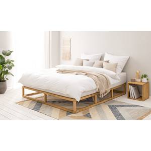 Houten bed Smood massief eikenhout - 180 x 200cm