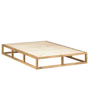 Houten bed Smood massief eikenhout - 140 x 200cm