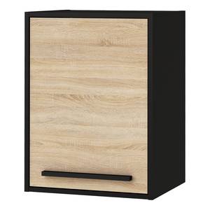 Meuble haut cuisine Stavarn Imitation chêne / Noir mat - Largeur : 44 cm