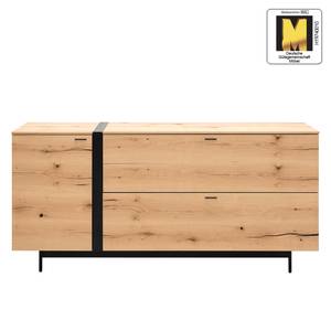 Dressoir Style fineer van echt hout/metaal - eikenhout/antracietkleurig