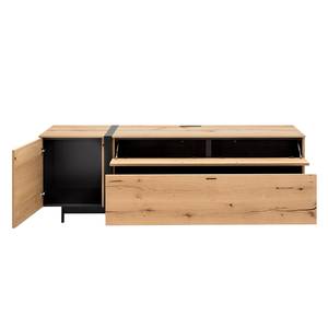 Tv-meubel Style II fineer van echt hout/metaal - eikenhout/antracietkleurig