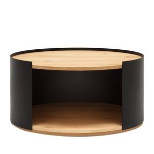 Table basse Style I Placage en bois véritable / Métal - Chêne / Anthracite