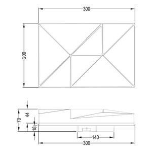 LED-Wandleuchte Trinity Kunststoff - 1-flammig