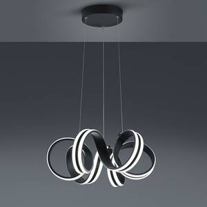 LED-hanglamp Carrera kunststof/aluminium - 1 lichtbron - Zwart
