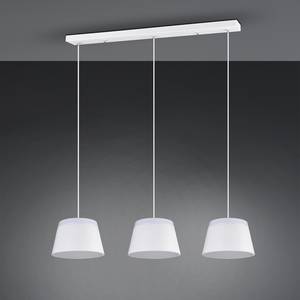 Hanglamp Baroness III acrylglas/aluminium - 6 lichtbronnen - Wit