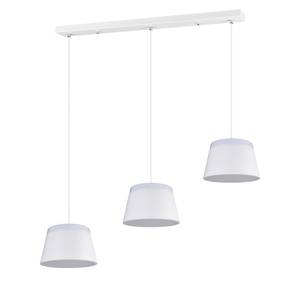 Hanglamp Baroness III acrylglas/aluminium - 6 lichtbronnen - Wit