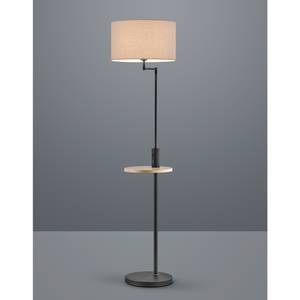 Staande lamp Claas textielmix/aluminium - 1 lichtbron - Zwart