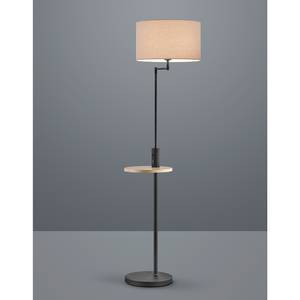Staande lamp Claas textielmix/aluminium - 1 lichtbron - Zwart