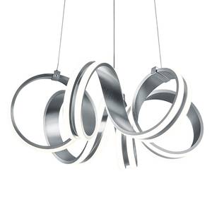 LED-hanglamp Carrera kunststof/aluminium - 1 lichtbron - Zilver