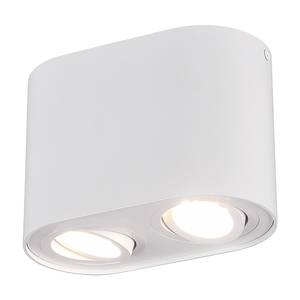 Plafondlamp Cookie aluminium - Wit - Aantal lichtbronnen: 2