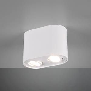 Plafondlamp Cookie aluminium - Wit - Aantal lichtbronnen: 2