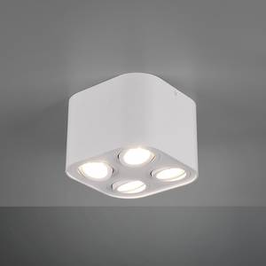 Plafondlamp Cookie aluminium - Wit - Aantal lichtbronnen: 4