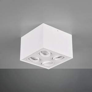 Plafondlamp Biscuit aluminium - Wit - Aantal lichtbronnen: 4