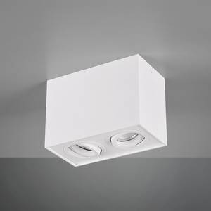 Plafondlamp Biscuit aluminium - Wit - Aantal lichtbronnen: 2