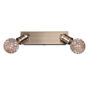 Plafondlamp Carl I aluminium - Messing - Aantal lichtbronnen: 2