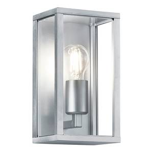 Wandlamp Garonne glas/aluminium - 1 lichtbron - Zilver