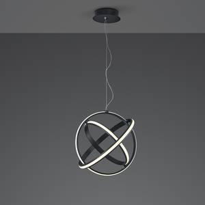 LED-hanglamp Compton kunststof/aluminium - 1 lichtbron - Zwart