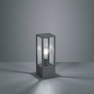 Padverlichting Garonne II glas/aluminium - 1 lichtbron - Zwart