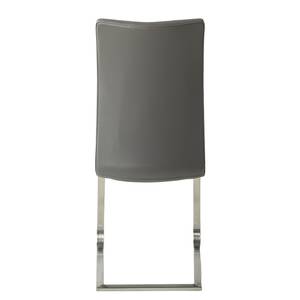 Chaises Marco Cuir synthétique Putri: Gris - Lot de 2