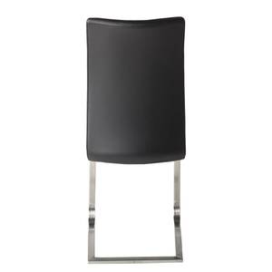 Chaises Marco Cuir synthétique Putri: Noir - Lot de 2