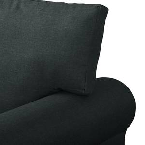 Schlafsofa LATINA Country Deluxe Webstoff - Webstoff Luba: Dunkelgrau - Breite: 165 cm