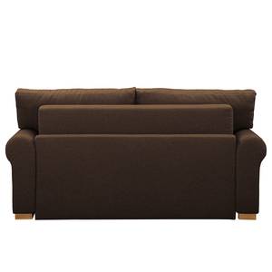 Canapé convertible LATINA Country Deluxe Tissage à plat - Tissu Luba: Marron foncé - Largeur : 165 cm