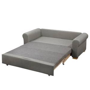 Canapé convertible LATINA Country Deluxe Tissage à plat - Tissu Luba: Gris - Largeur : 205 cm