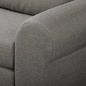 Schlafsofa LATINA Country Deluxe Webstoff - Webstoff Luba: Grau - Breite: 205 cm