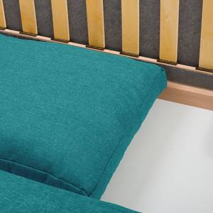 Canapé convertible LATINA Country Deluxe Tissage à plat - Tissu Luba: Turquoise - Largeur : 185 cm