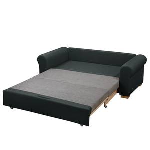 Schlafsofa LATINA Country Deluxe Webstoff - Webstoff Luba: Dunkelgrau - Breite: 205 cm