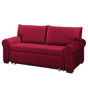 Schlafsofa LATINA Country Deluxe Samt - Samt Krysia: Weinrot - Breite: 185 cm