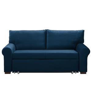 Schlafsofa LATINA Country Deluxe Samt - Samt Krysia: Dunkelblau - Breite: 205 cm