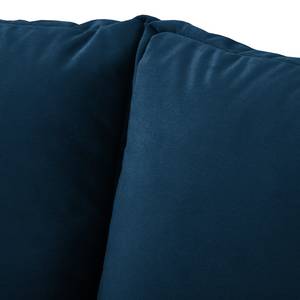 Slaapbank LATINA Country Deluxe vlakweefsel - Velours Krysia: Donkerblauw - Breedte: 205 cm