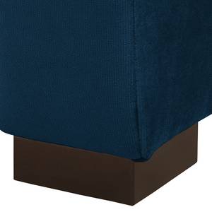 Canapé convertible LATINA Country Deluxe Tissage à plat - Velours Krysia: Bleu foncé - Largeur : 205 cm