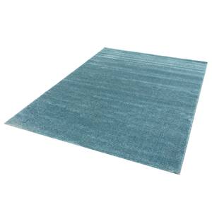 Hoogpolig vloerkleed Pure geweven stof - Turquoise - 133 x 190 cm