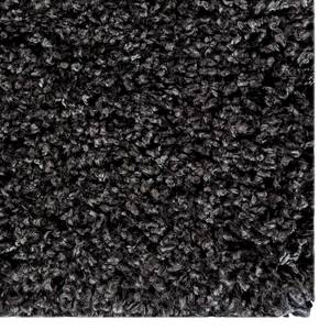 Hoogpolig vloerkleed Savage geweven stof - Antraciet - 80 x 150 cm