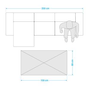 Hoogpolig vloerkleed Savage geweven stof - Crème - 80 x 150 cm